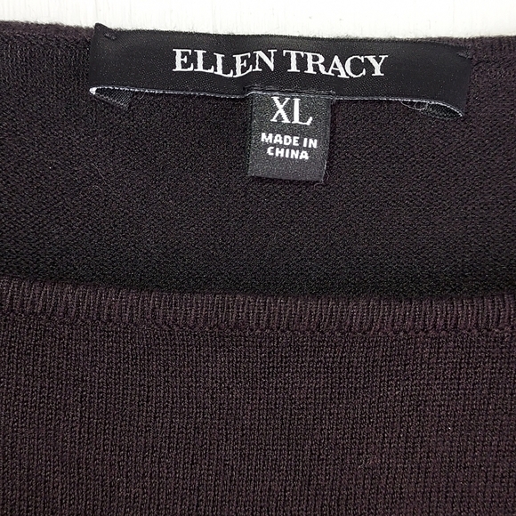 Ellen Tracy black sweater with cut out sleeves - Picture 5 of 5